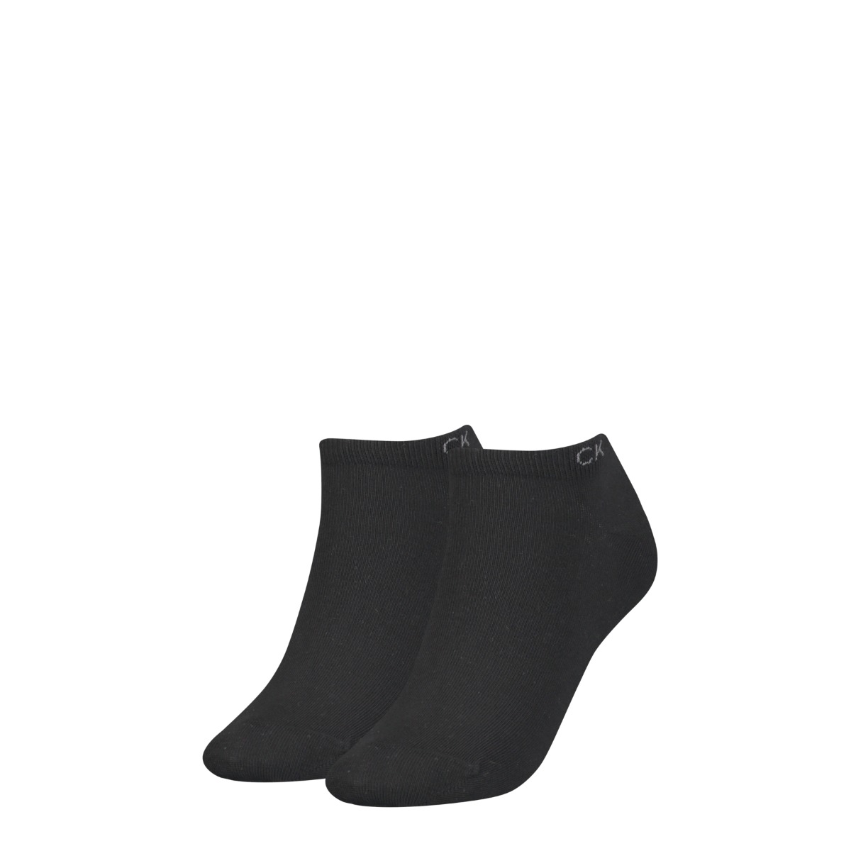 Dames katoenen sneakersokken - Black - One-size - 2 paar