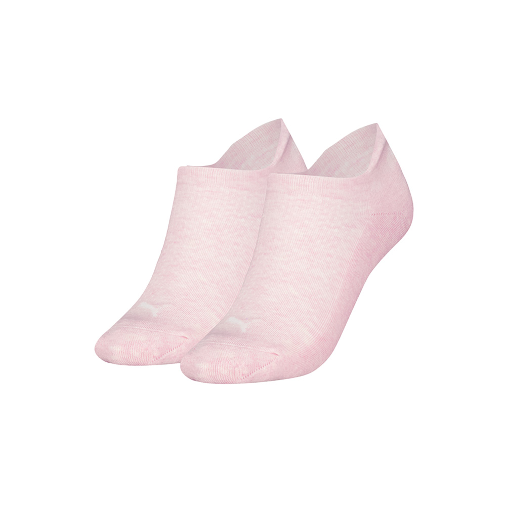 Dames sneakersokken met badstof zool - 2 paar – Pink – 35-38