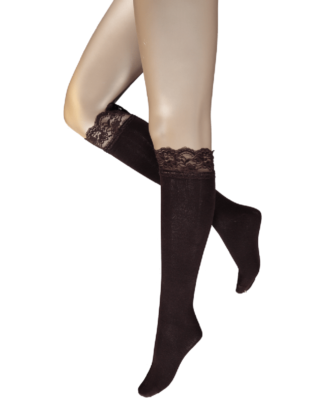 Apollo Kniekous met kant 31639-1