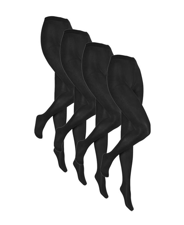 Marianne 60 denier panty van Microfiber - Almost Black - XXL - 4 paar 455-Almost-black-XXL-4-paar