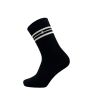 Manitou Amsterdam Unisex ribgebreide sokken met strepen zwart MAN255