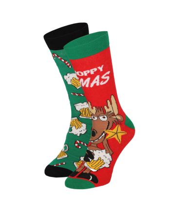 Apollo heren kerstsokken Rendier 2-pack