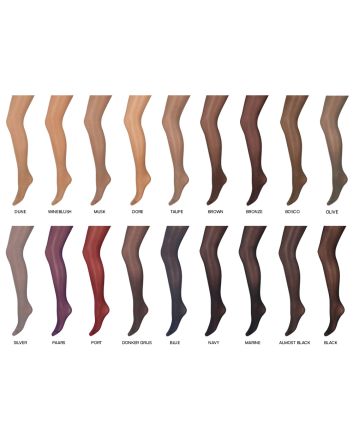 35 denier panty met glans