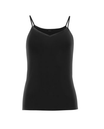 Perfect line cotton top - satijnen rand