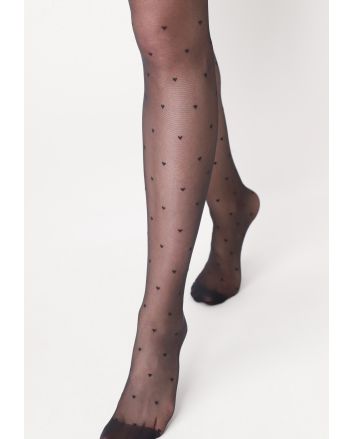 Sweetie panty met hartjes 20 denier