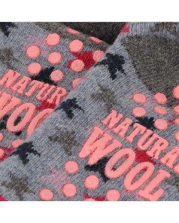 KIDS WOOL HOME SOCKS met anti slip
