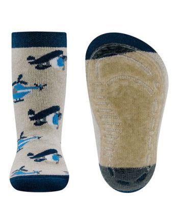 Anti-slip sokken met vliegtuig print