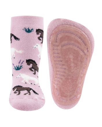 Antislip kindersokken met paarden print