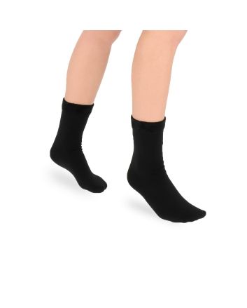 Damessokje met fleece inside 2-pack