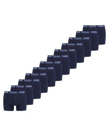 Basis Boxershorts Navy 12-stuks