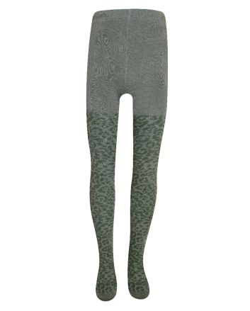 Katoenen kinder maillot met panterprint Olive