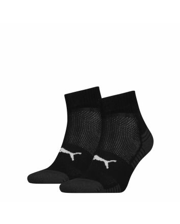 Puma Unisex quarter sportsokken met badstof zool 2 pack - Black - 43-46 701230352-43-46-black