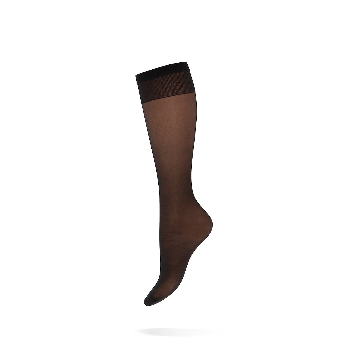 Lycra Kniekous 15 denier satin sheers – Mocca