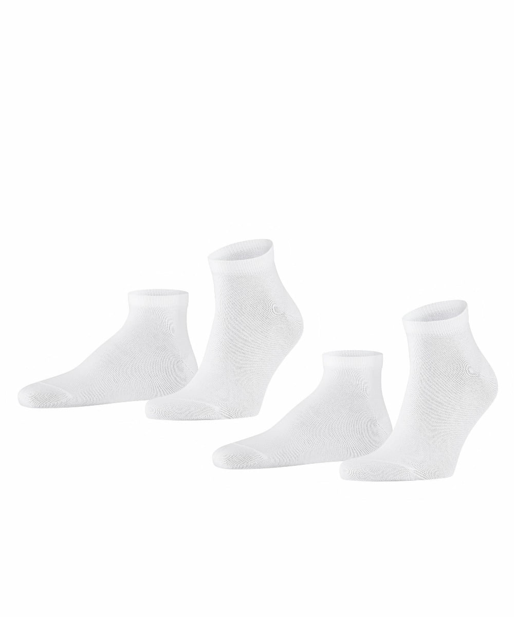 Happy heren sneakersokken 2-pack – White – 39-42