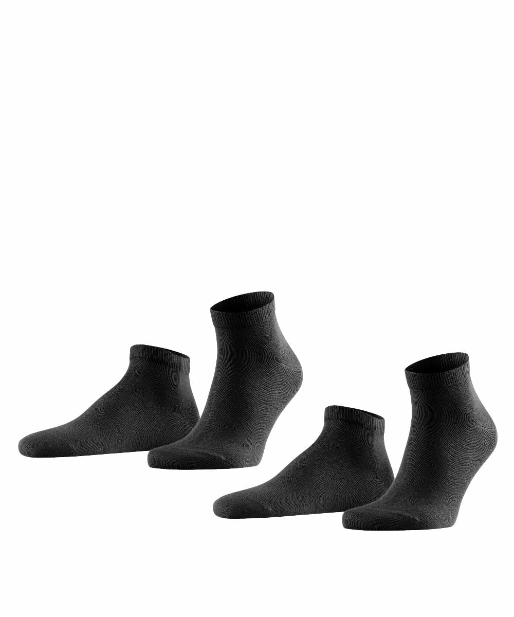 Happy heren sneakersokken 2-pack – Black – 47-50