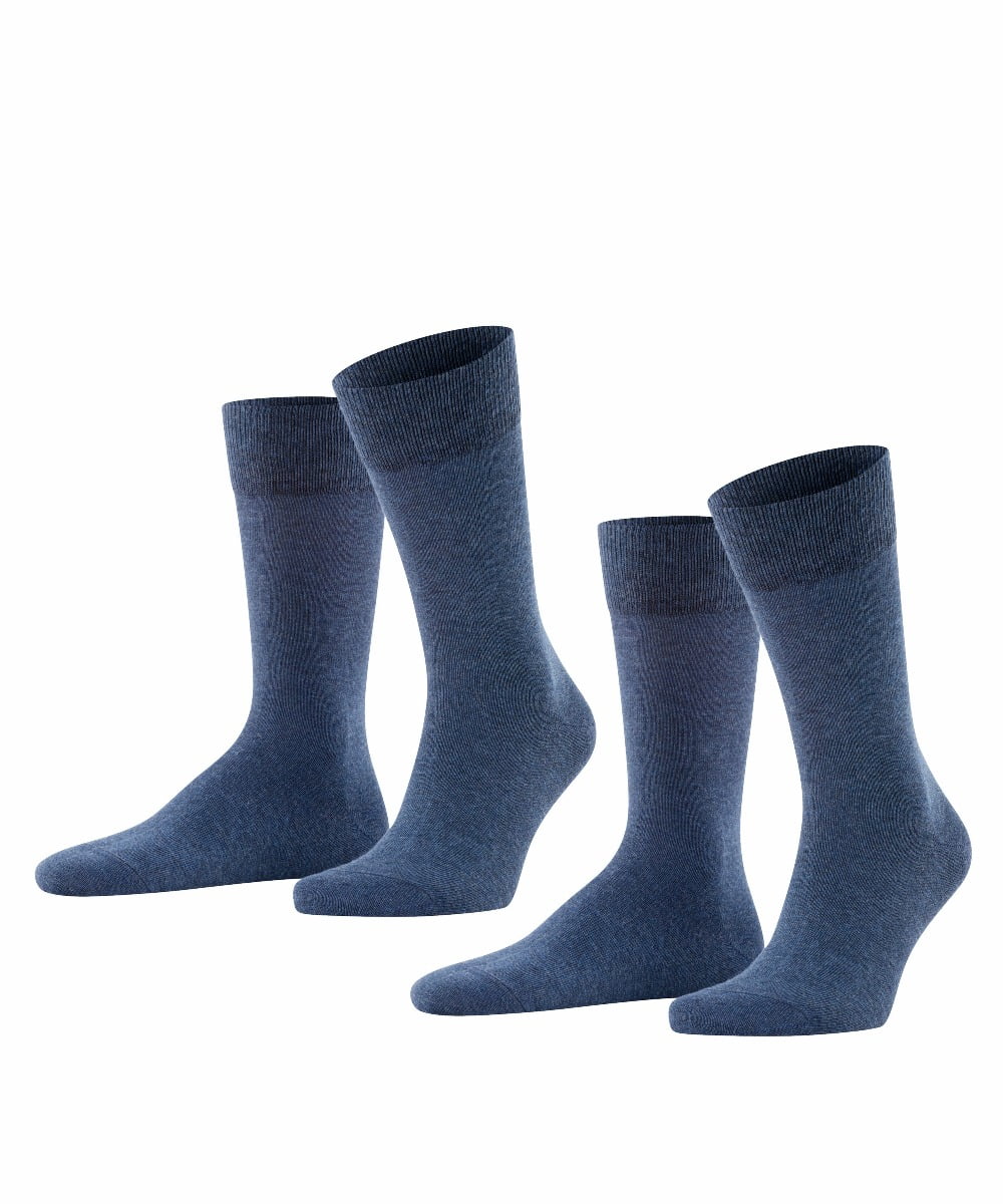 Happy heren sokken 2-pack – Navy Melee – 47-50