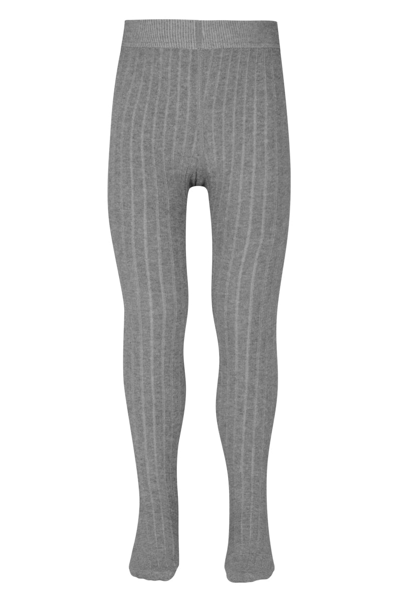 Rib kindermaillot van katoen – Grey melange – 80-86