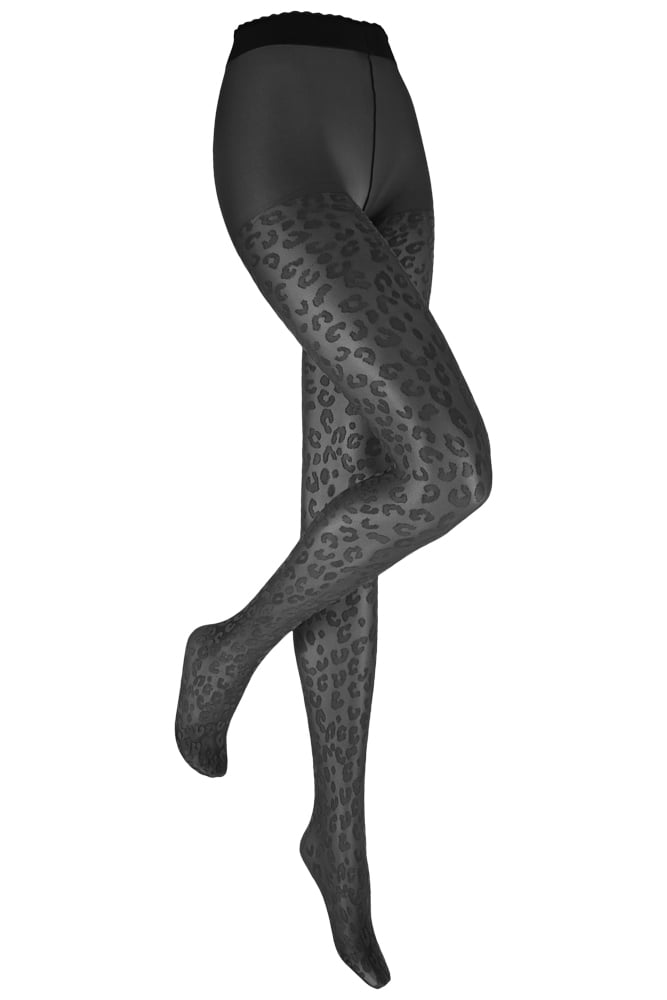 Panty Leopard – Black – S-M