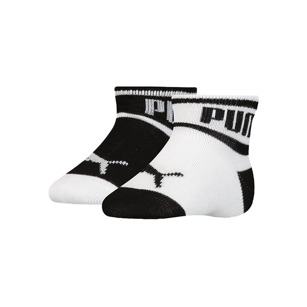 Unisex babysokken met logo - 2 paar – Black white – 23-26