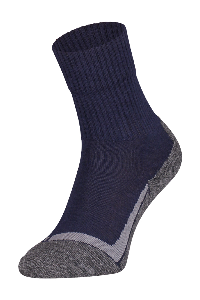 S12 Merino wollen wandelsokken – Marine – 46-48