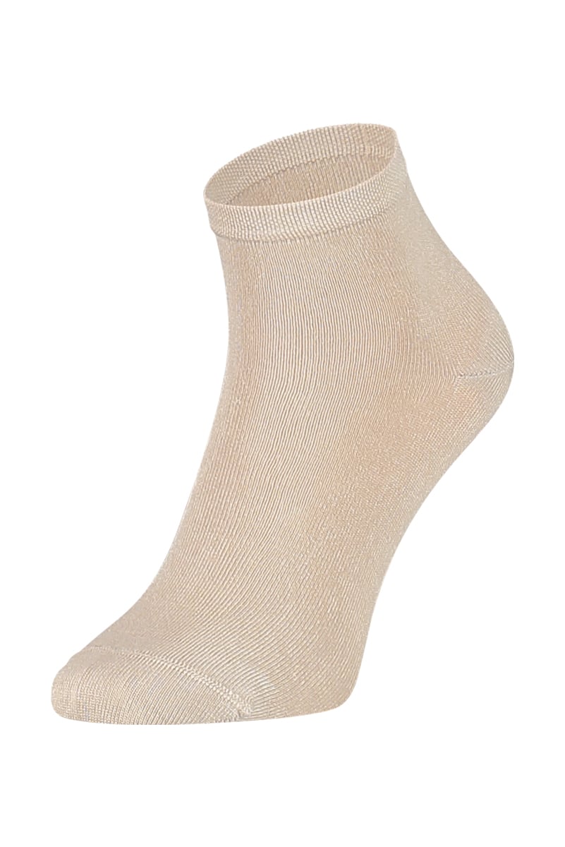 Bamboe quarter sokken 2 paar – Sand – 39-42