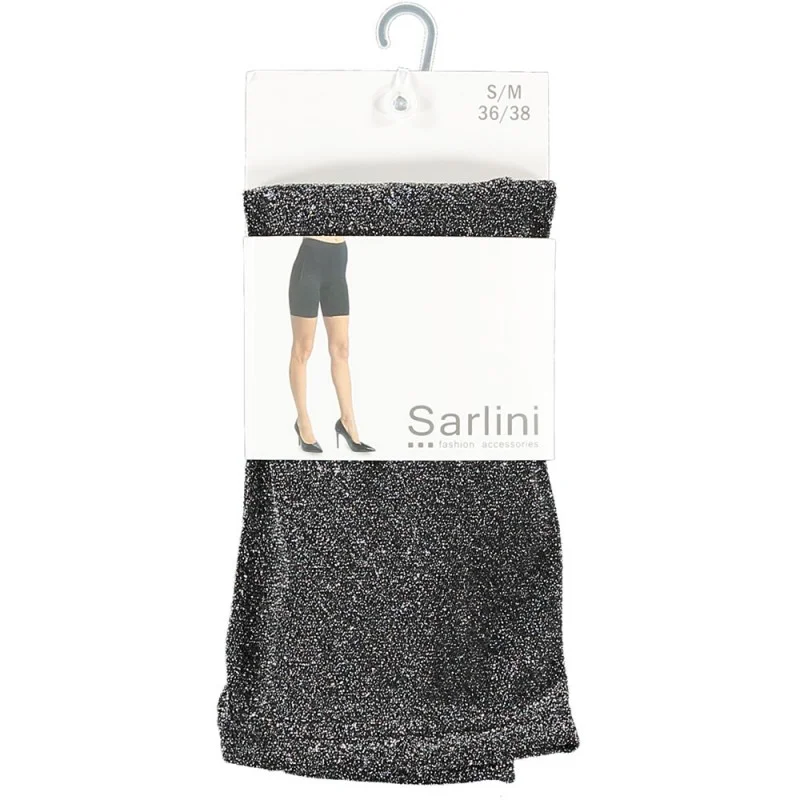 korte zwarte legging met glitter | sokken-online | sarlini