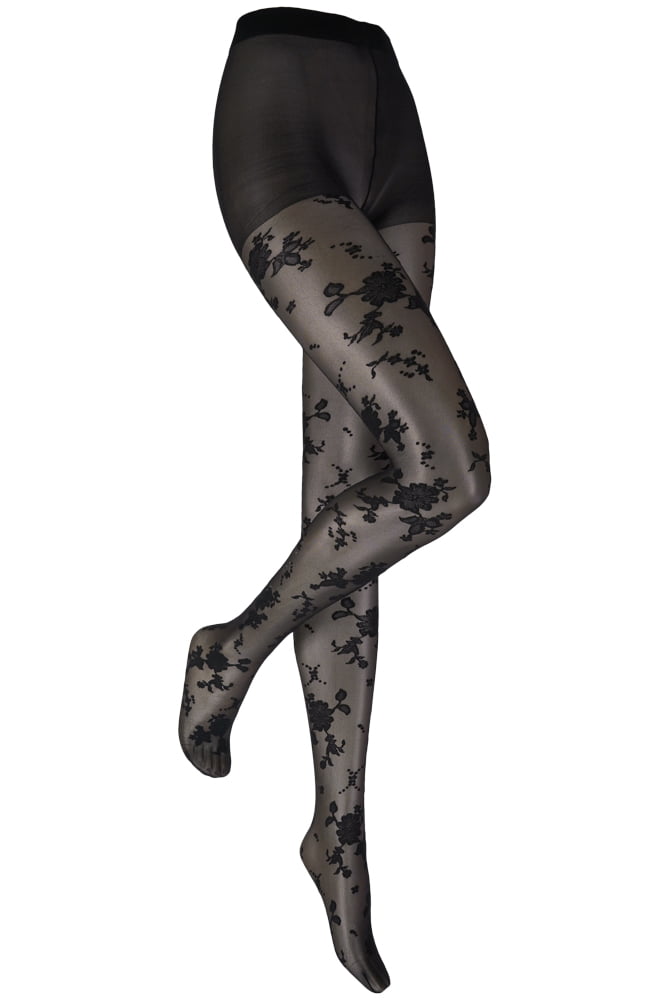 Panty met bloemen afbeelding