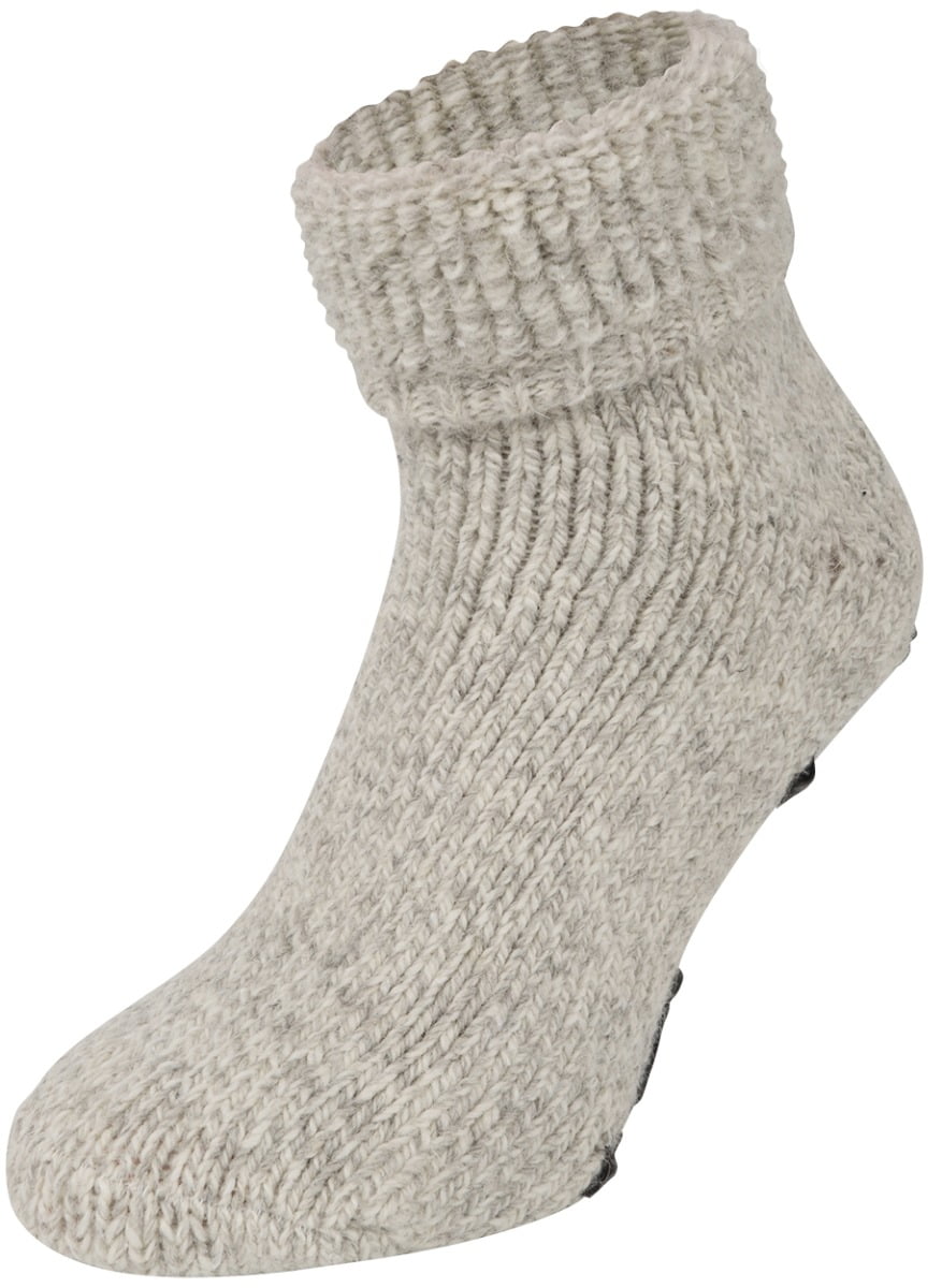 Wollen bedsokken met antislip afbeelding