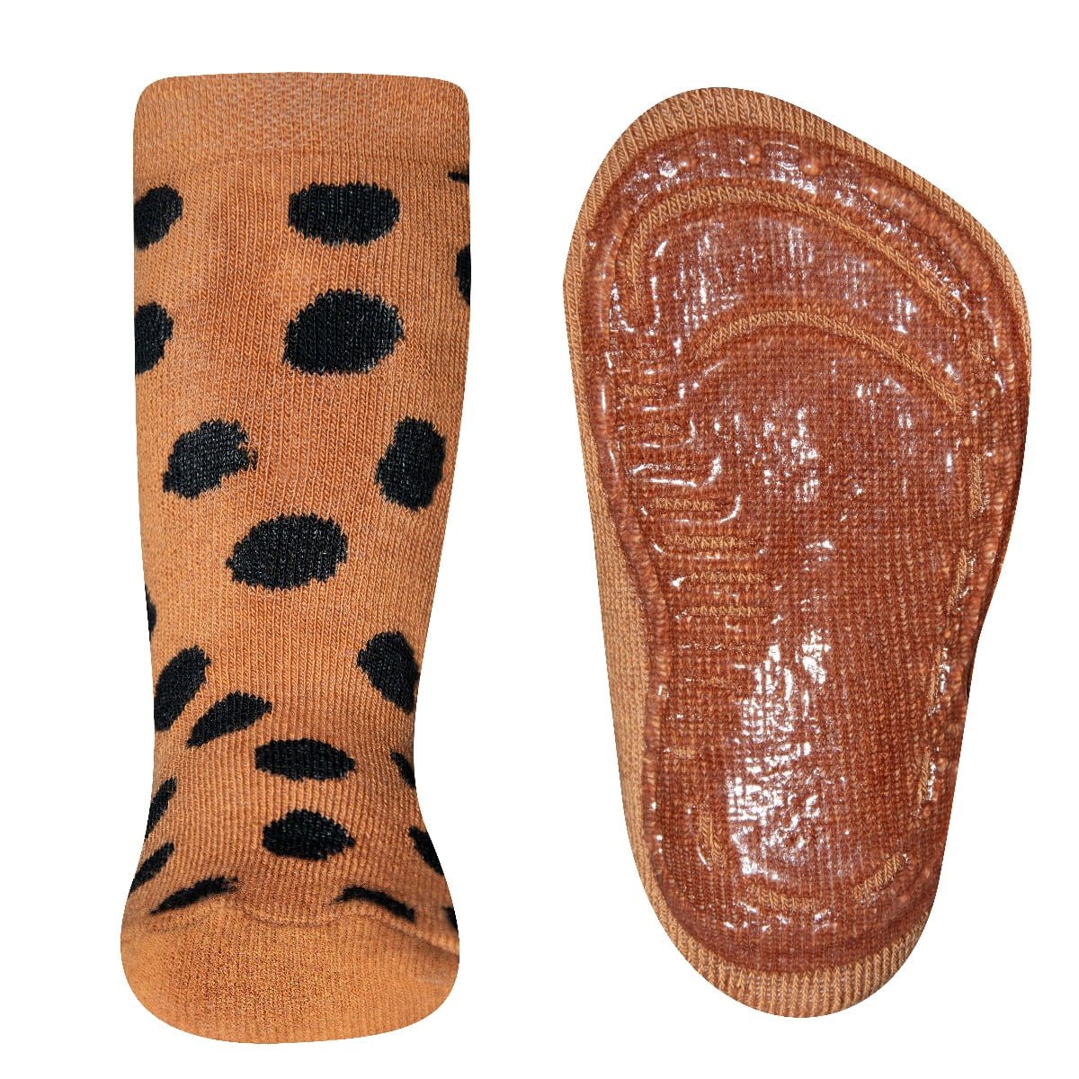 Antislip kindersokken met stippen print afbeelding