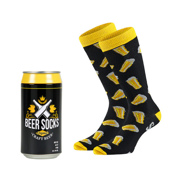 Bier sokken in blik