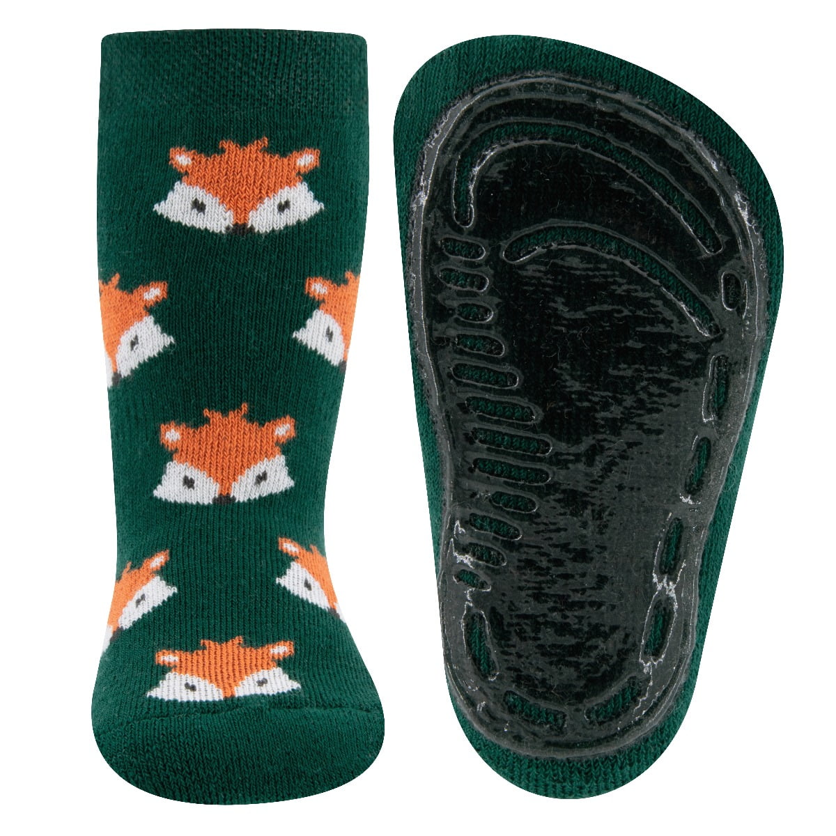 Antislip kindersokken met vosjes print afbeelding