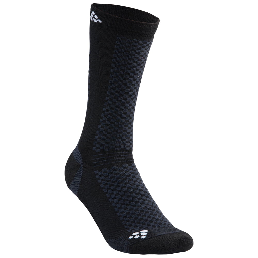 Craft Mid Socks (2-pack)  Wintersportsokken - Maat 34-36 - Unisex - zwart