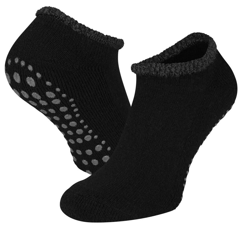 Homesocks lage antislip sokken - 46 - Zwart