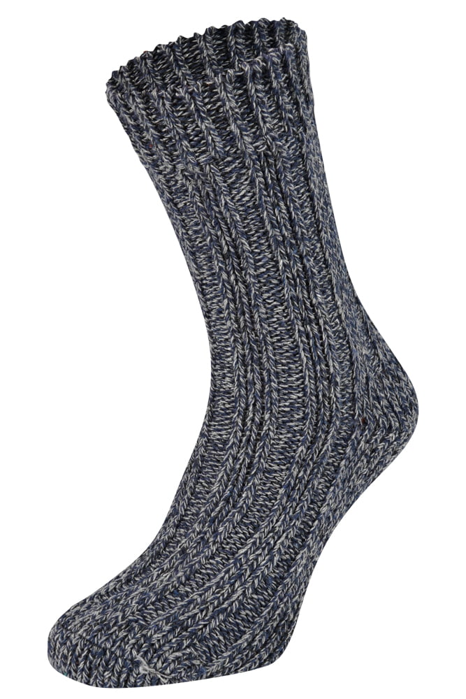 Boru Sokken - Wollen Sokken - Sokken Dames Sokken Heren - Blauw - Maat 39-42 - 2 pack - 50% Wol