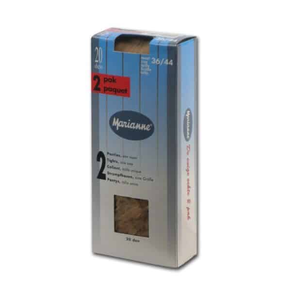 Marianne Tights Mousse Unformed 20Den 2-Pack - Afbeelding 3