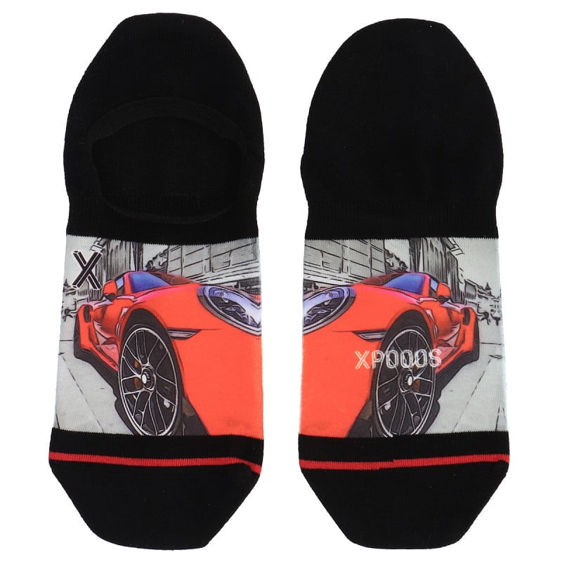 XPOOOS footies red sportscar multi - 39-42