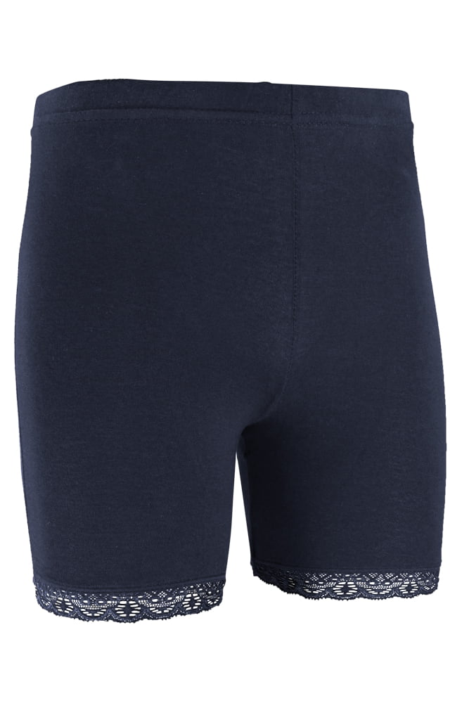 short legging van katoen met kanten rand afbeelding