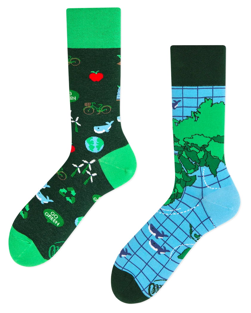 Save the planet sokken afbeelding