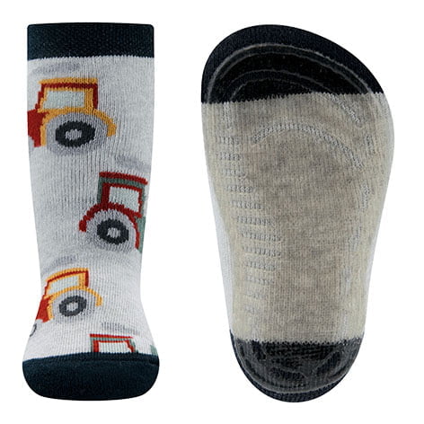 Anti-slip sokken met tractor print afbeelding