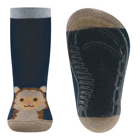 Ewers antislip sokken blauw met alpaca