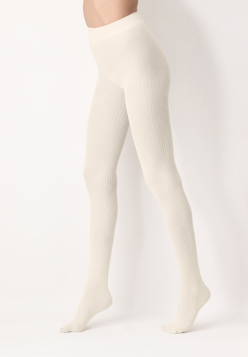 Oroblu Eco Sneakers Natural Rib Panty Dames Panty - Wool - HW23 - Maat S/M