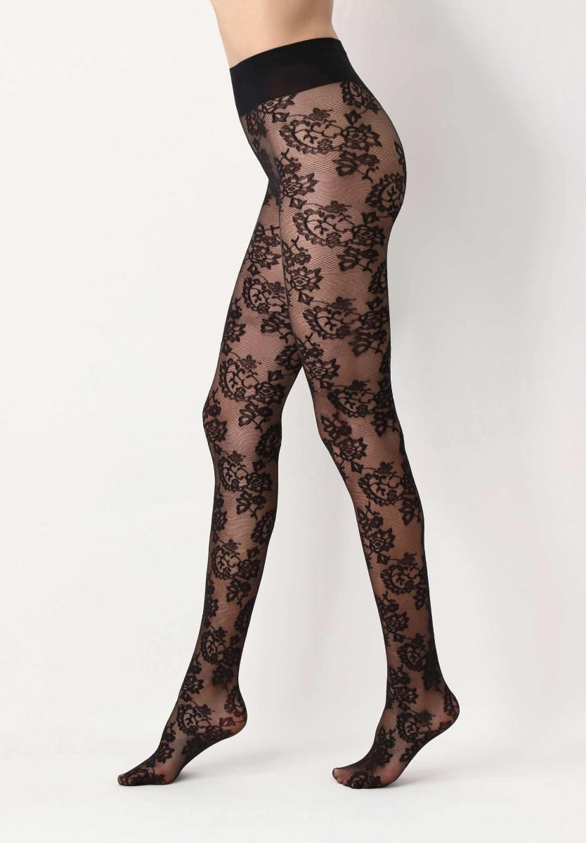 Oroblu Fine Lace 20 Panty Dames Panty - Black - Maat L/XL