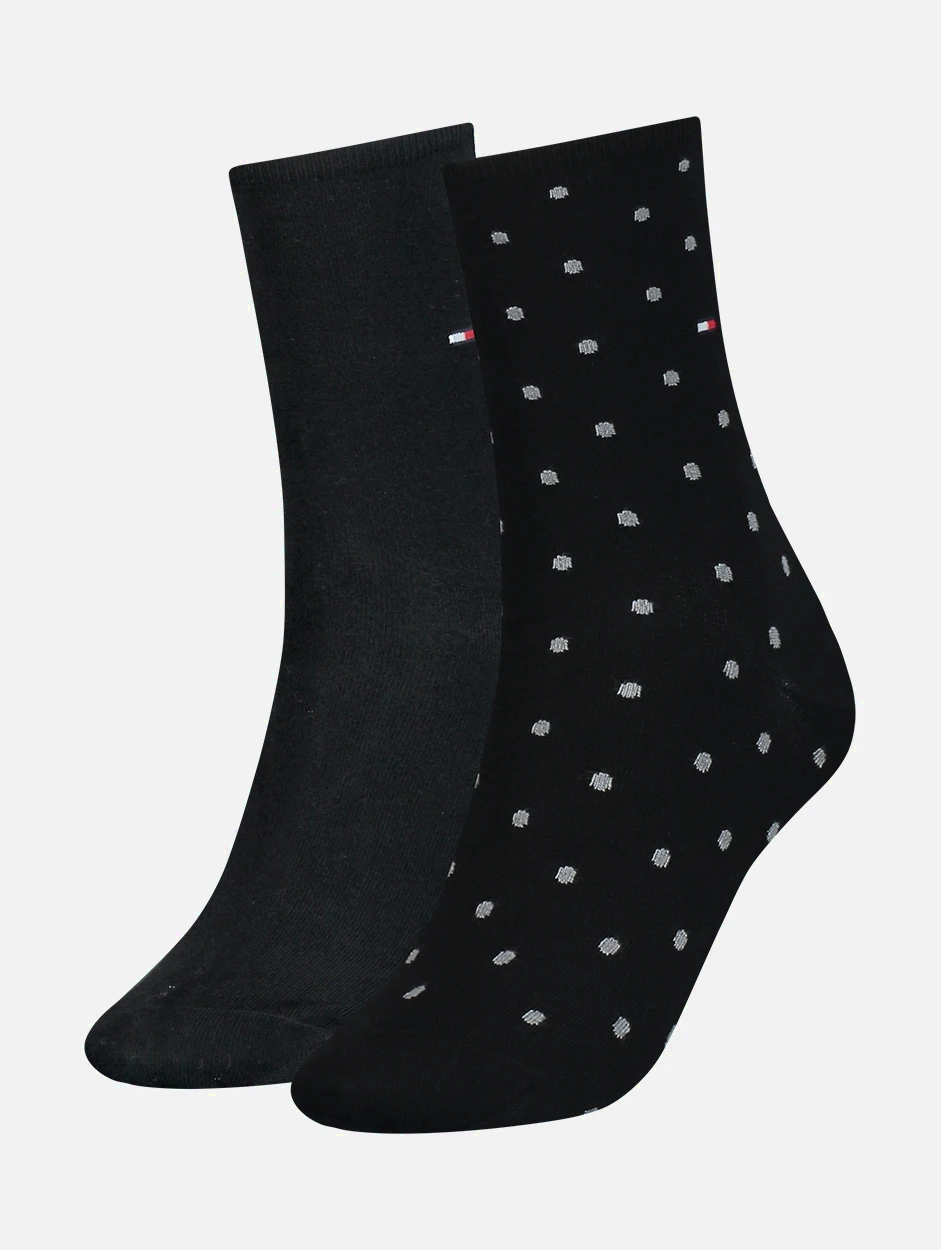 Tommy Hilfiger WOMEN SOCK DOT 2P Vrouwen Sokken Maat 39-42