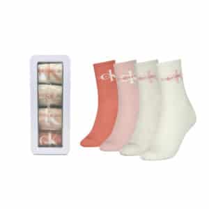 Calvin Klein heren sokken giftbox logo 4 pack peach 03