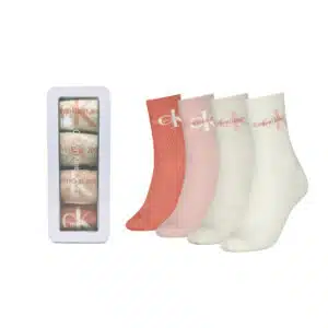 Calvin Klein heren sokken giftbox logo 4 pack peach 03