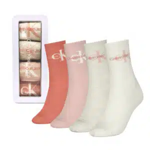 Calvin Klein heren sokken giftbox logo 4-pack-peach-new