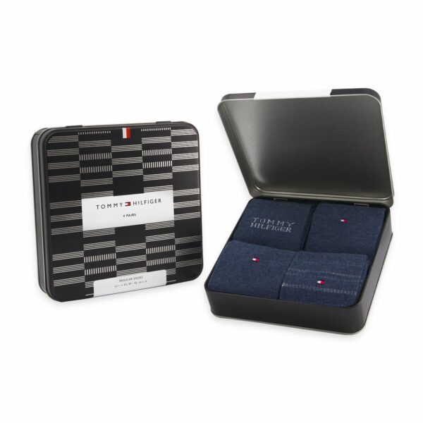 Tommy Hilfiger Heren sokken cadeaubox 4-pack - Afbeelding 7