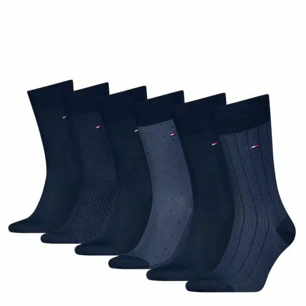 Tommy Hilfiger heren sokken cadeaubox 6 Pack Birdseye 02 1