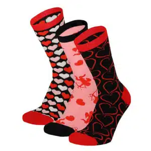 Valentijn giftbox dames 3 pack rood