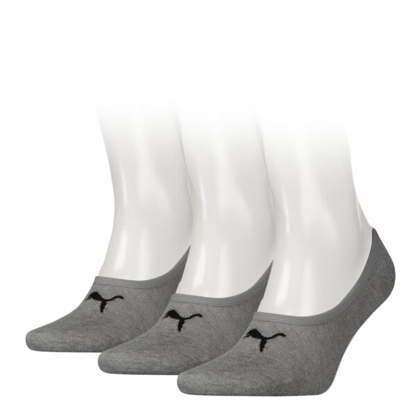 Unisex footies grijs 3 pack